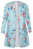 Mint Long Sleeve Floral Cardigan