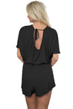 Black Dolman Romper