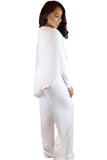 Cape Long Sleeves Wide Leg Jumpsuit