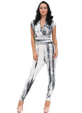 Monaco Black White Tie Dye Multi-way Jumpsuit
